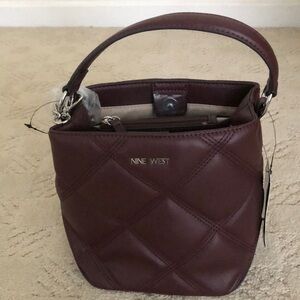 NWT Nine West Merlot bag